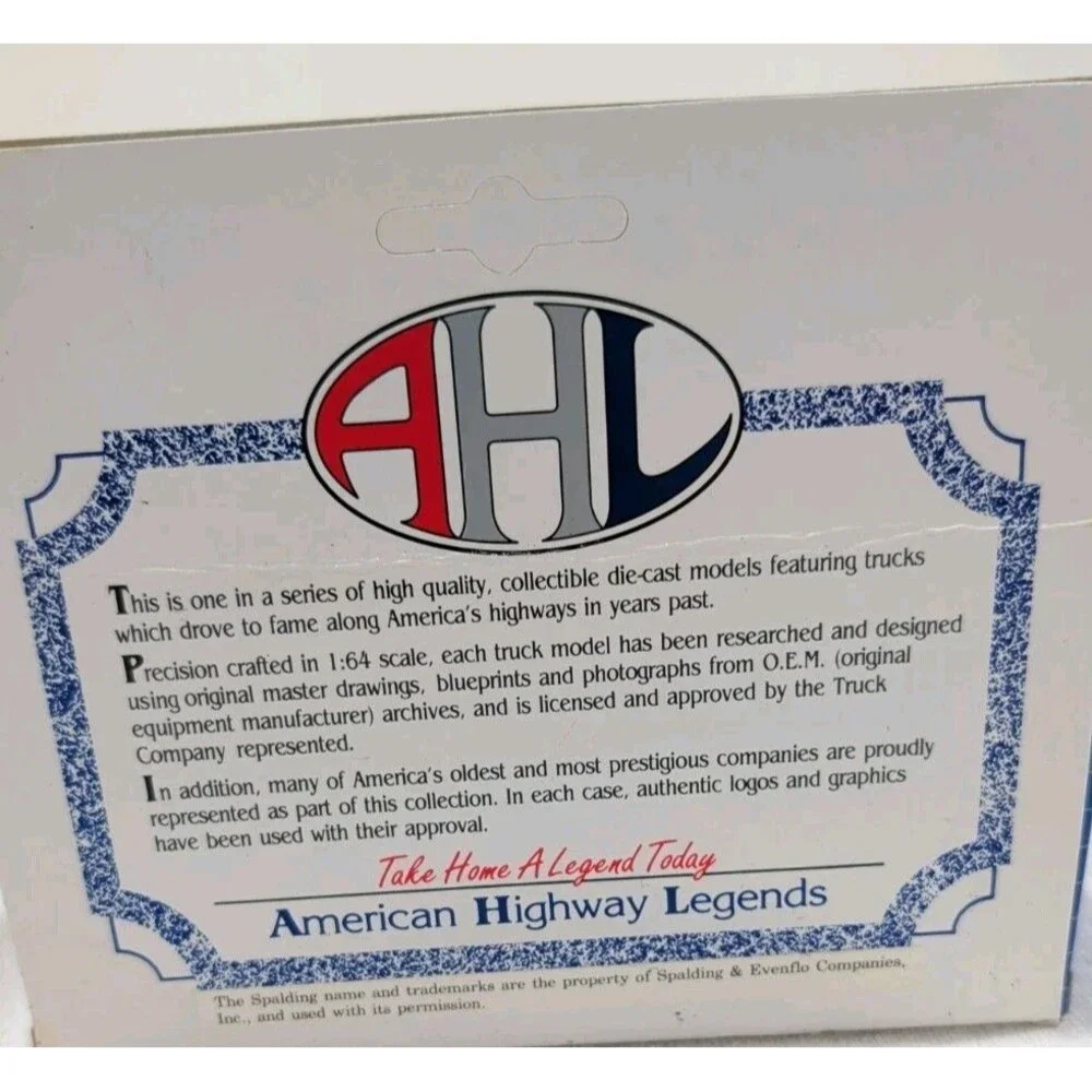 Spalding Golf American Highway Legends 1:64 Ford F-5 Die-Cast Box Truck NEW!